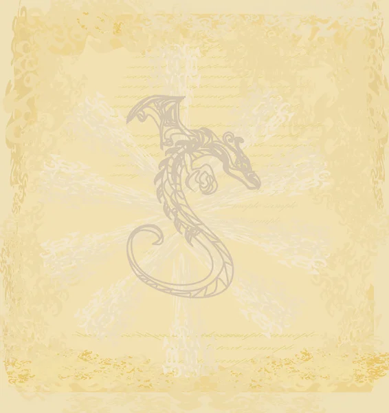 Cartão de ano do dragão — Fotografia de Stock