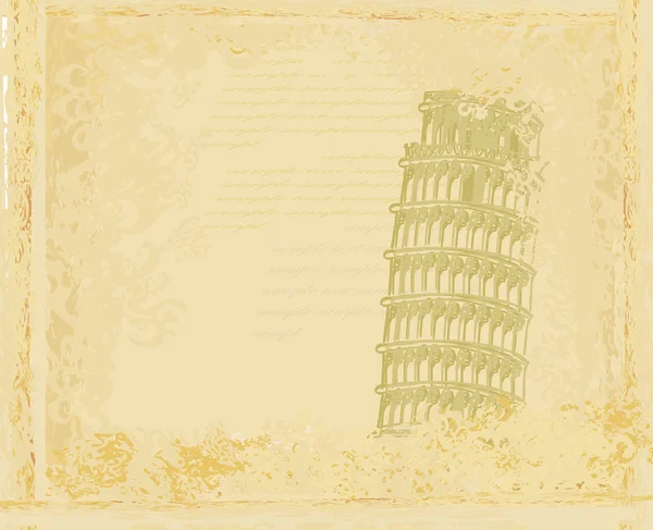 Pisa tower grunge background — ストック写真