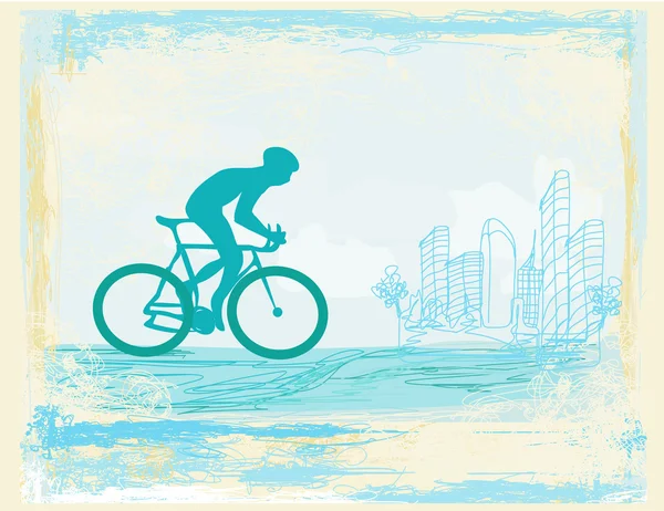 Bisiklete binme poster — Stok fotoğraf