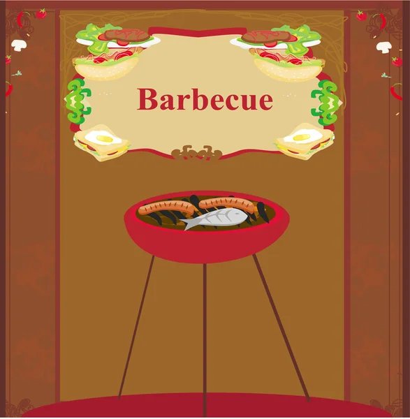 Barbecue Party Invitation — Stock Photo, Image