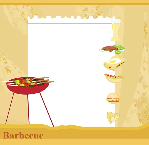 Invito alla festa barbecue — Foto Stock