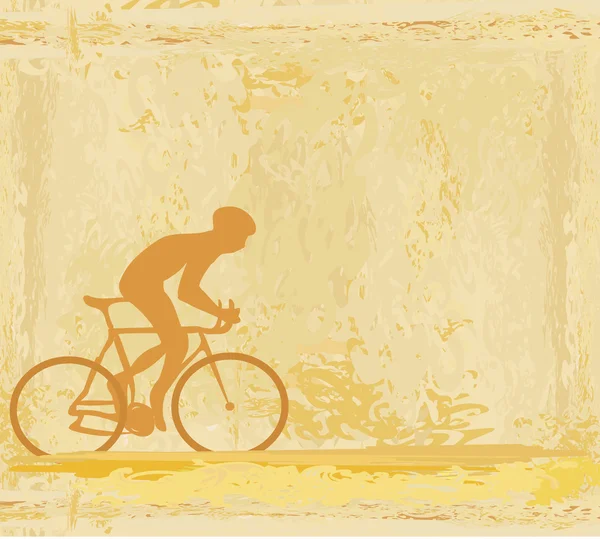 Плакат на велосипеде — стоковое фото