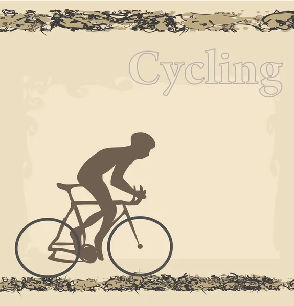 Plakat na rowerze — Zdjęcie stockowe