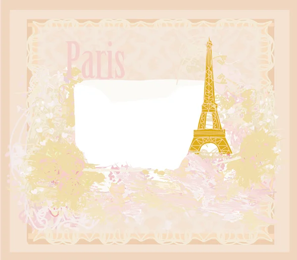 Ρετρό κάρτα Eiffel — Φωτογραφία Αρχείου