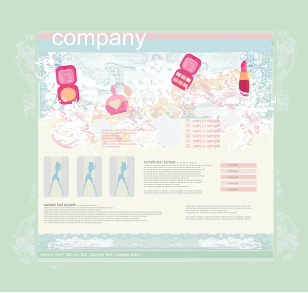 Fashion shopping Website template — Stock Photo, Image