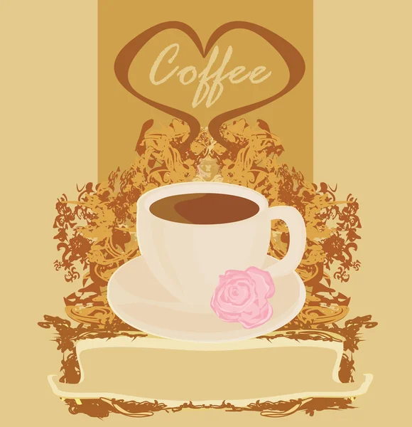 抽象的なデザインのコーヒーカップ — ストック写真
