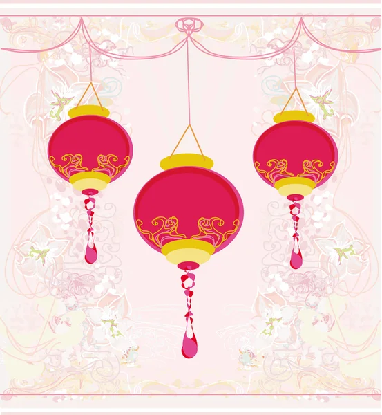 Tarjeta de año nuevo chino —  Fotos de Stock