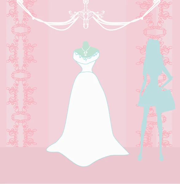 Салон свадебного платья — стоковое фото