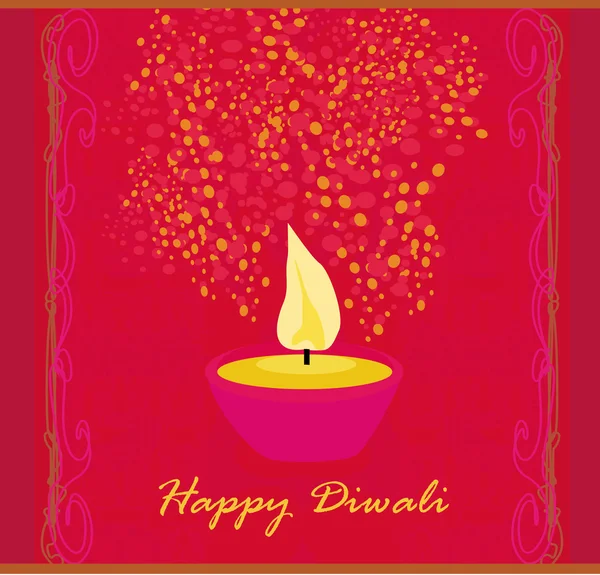 Diwali abstracto celebración fondo ilustración — Foto de Stock