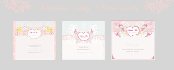 Valentinstag Karten Set — Stockfoto