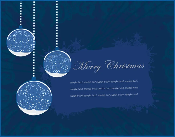 Elegant christmas background with baubles — Stock Photo, Image