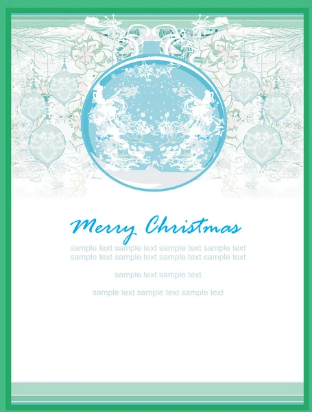 Christmas Framework style card. — Stock Photo, Image