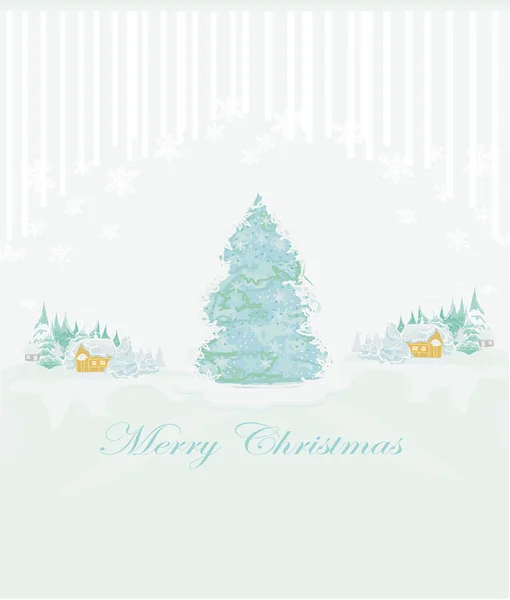 Abstrakte Weihnachtsbaumkarte — Stockfoto