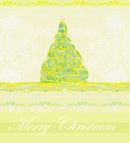 Resumen de la tarjeta del árbol de Navidad — Foto de Stock