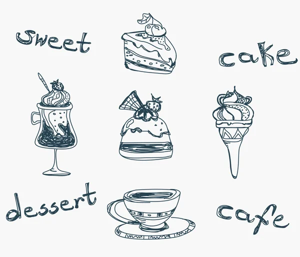 Sweet dessert background — Stock Photo, Image