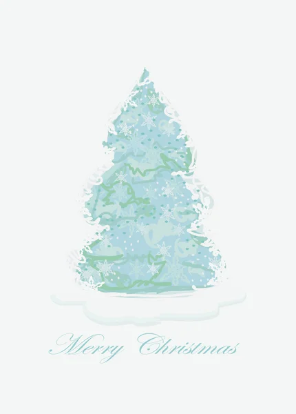 Abstract kerstboomkaart — Stockfoto
