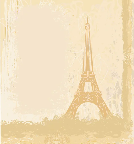 Tarjeta retro Eiffel vintage — Foto de Stock