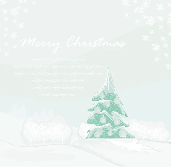 Kerstboomkaart — Stockfoto