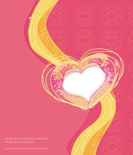 Carte de voeux Saint-Valentin — Image vectorielle