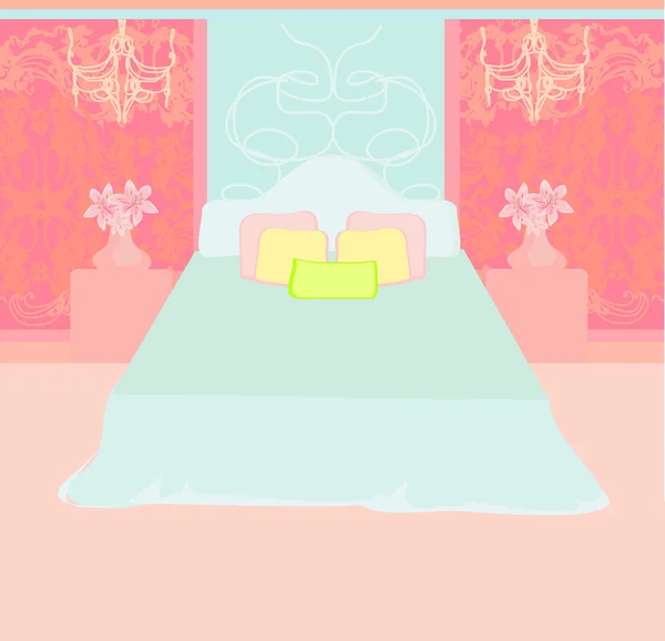 Vecteur intérieur chambre à coucher — Image vectorielle