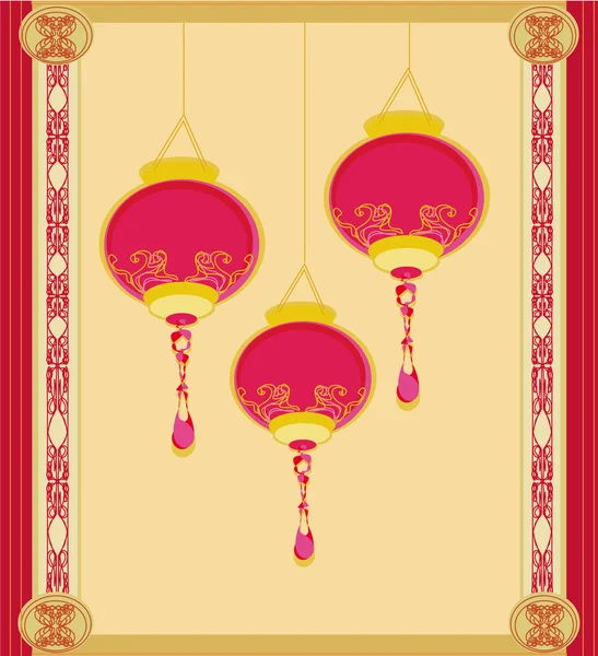 Chinese New Year card — Stock Vector