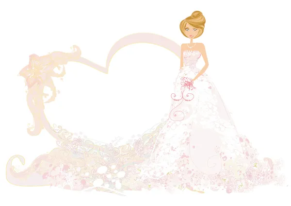 Belle mariée — Image vectorielle