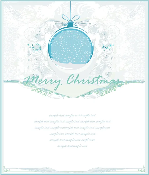 Cadre de Noël carte de style. — Image vectorielle