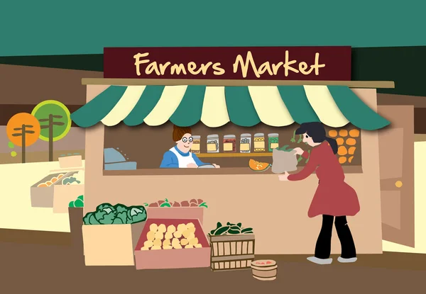 stock vector Vector Farmer's Market