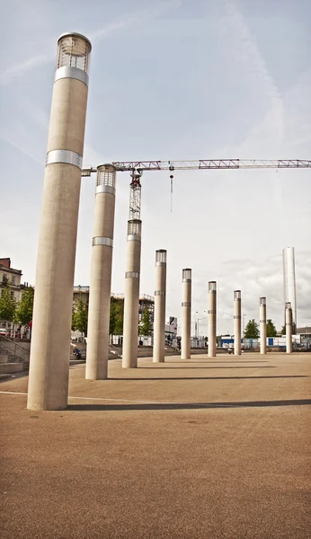 Columnas del muelle de Cardiff — Foto de Stock
