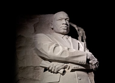 Martin Luther King Memorial At Night clipart