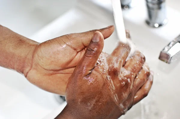 Mani di lavaggio — Foto Stock