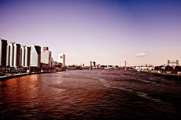 Rotterdam nad řekou — Stock fotografie