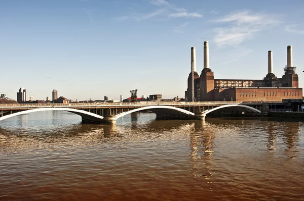 stock image Industrial View of the Thames