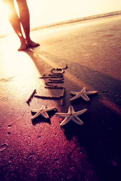 India-, láb- és tengeri csillag. — Stock Fotó