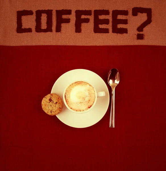 Café com bolo . — Fotografia de Stock
