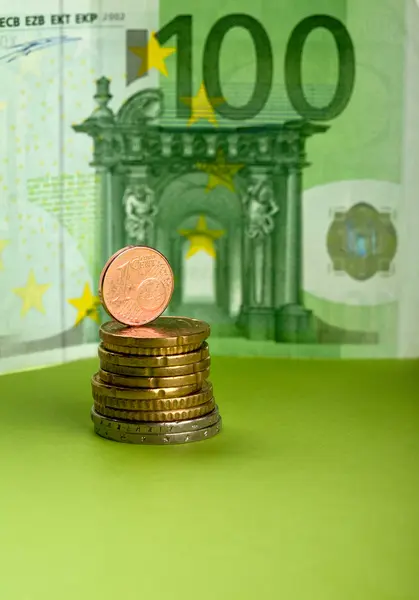 Unión Europea moneda — Foto de Stock