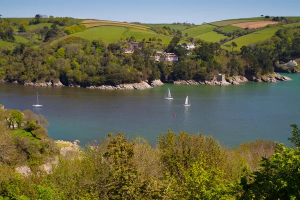 A maravilhosa costa de Devon fora de Dartmouth, Devon — Fotografia de Stock