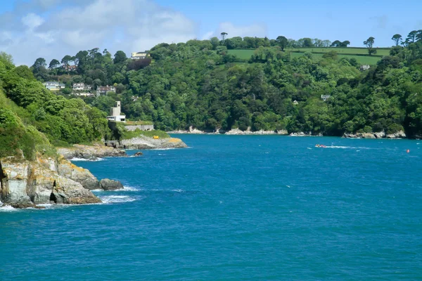 stock image The mouth of the Dart estuary in Devon