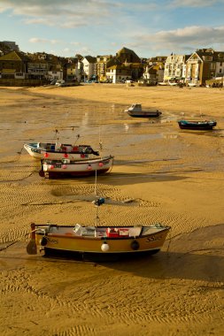 St Ives from the harbour wall clipart