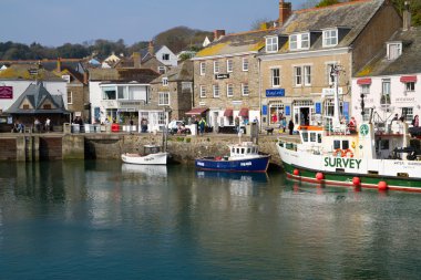 güzel bir bahar gününde Cornwall Padstow.