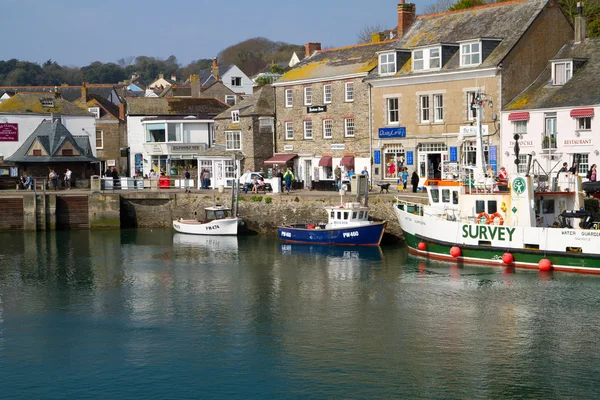 Padstow w Kornwalii na dzień wiosny piękny. — Zdjęcie stockowe