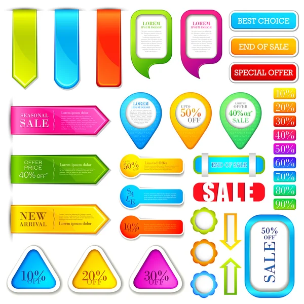 Colorful Label tag — Stock Vector