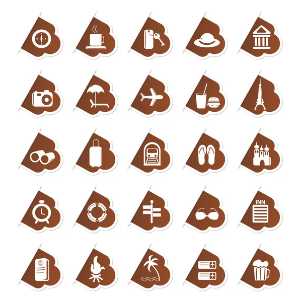 Sticker of Travel Icon — Stock Vector