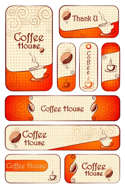Complete Template for Cafe — Stock Vector