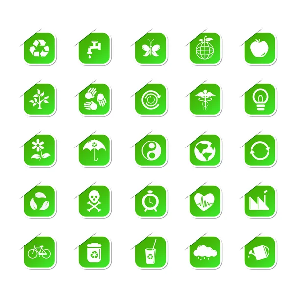 Sticker of Environment Icon — Stock Vector