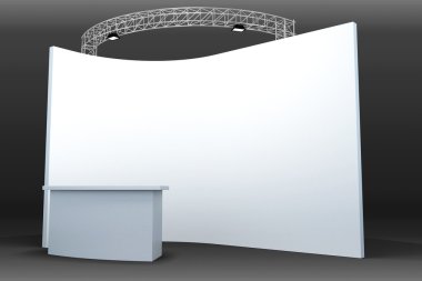 3d Trade Exhibition Booth clipart