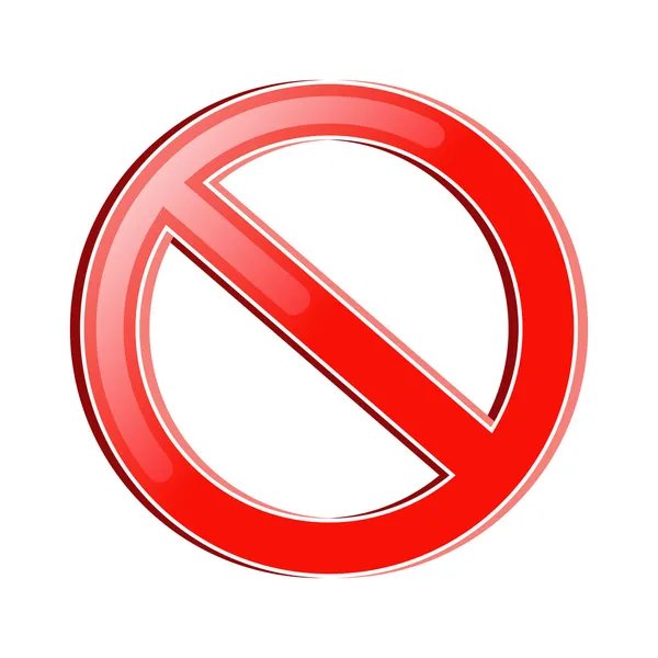 Símbolo de prohibición — Archivo Imágenes Vectoriales