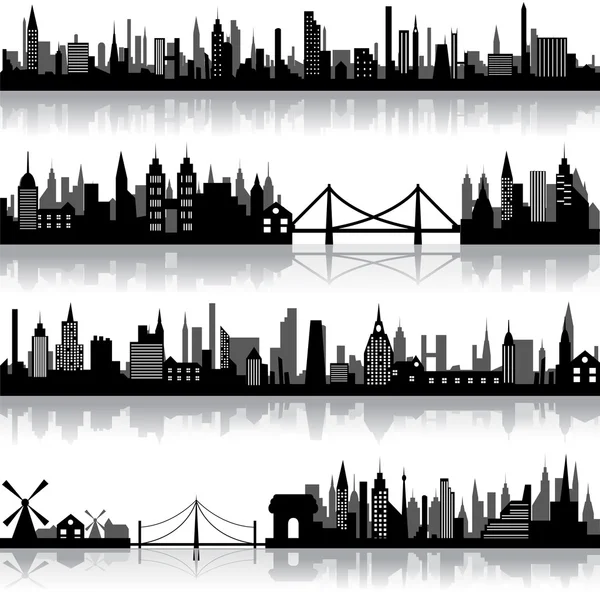 Paysage de ville vectoriel — Image vectorielle