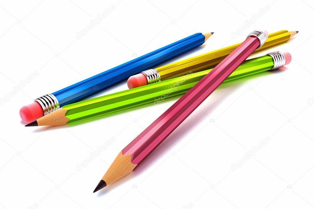 3d Image of Pencils