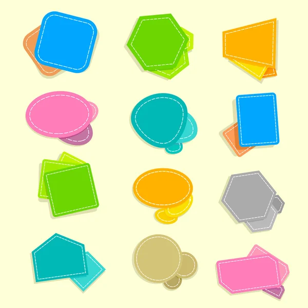 Kleurrijke tekstballon — Stockvector